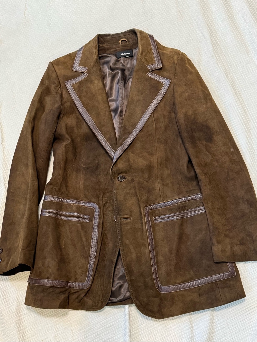 Vintage holt renfrew Brown Suede Blazer Jacket